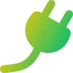 Connection Integration Plugin Icon from Flex Gradient Set