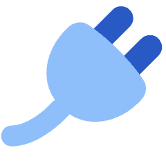 Connection Integration Plugin Icon from Plump Flat Set