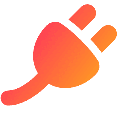 Connection Integration Plugin Icon from Plump Gradient Set