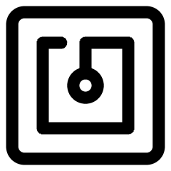 Contactless Nfc Icon from Core Line Set