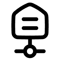 Data Warehouse Network Icon from Plump Line Set