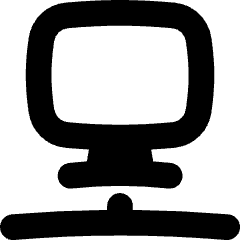 Desktop Network Connection Icon from Flex Solid Set