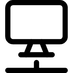 Desktop Network Connection Icon from Core Line Set