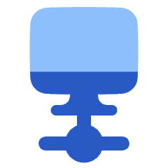 Desktop Network Connection Icon from Plump Flat Set