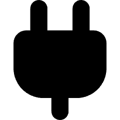 Electric Cord 1 Icon from Core Solid Set