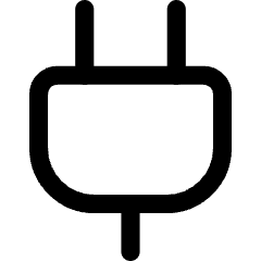 Electric Cord 1 Icon from Core Line Set