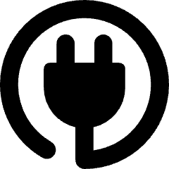 Electric Cord 3 Icon from Core Solid Set