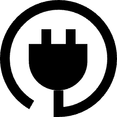 Electric Cord 3 Icon from Sharp Solid Set