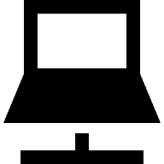 Laptop Network Connection Icon from Sharp Solid Set