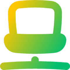 Laptop Network Connection Icon from Flex Gradient Set