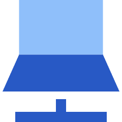 Laptop Network Connection Icon from Sharp Flat Set