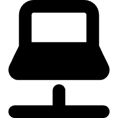 Laptop Network Connection Icon from Core Solid Set