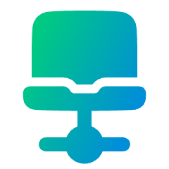 Laptop Network Connection Icon from Plump Gradient Set