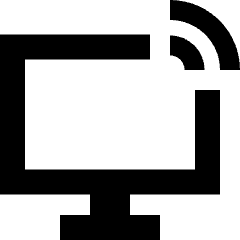 Monitor Icon from Sharp Solid Set