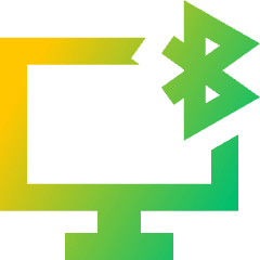 Monitor Bluetooth Icon from Sharp Gradient Set