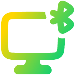 Monitor Bluetooth Icon from Plump Gradient Set