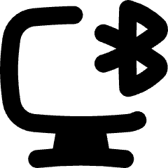 Monitor Bluetooth Icon from Flex Solid Set