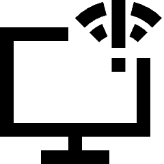 Monitor Error Icon from Sharp Line Set