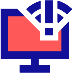 Monitor Error Icon from Sharp Pop Set