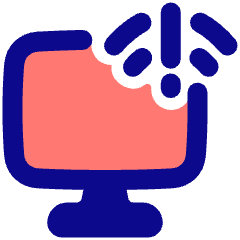 Monitor Error Icon from Plump Pop Set