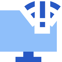 Monitor Error Icon from Sharp Flat Set