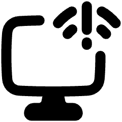 Monitor Error Icon from Plump Remix Set