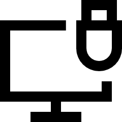 Monitor Lock Icon from Sharp Line Set