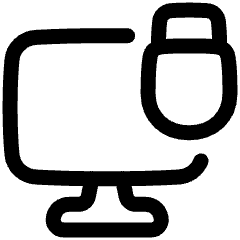 Monitor Lock Icon from Plump Line Set