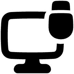 Monitor Lock Icon from Plump Solid Set