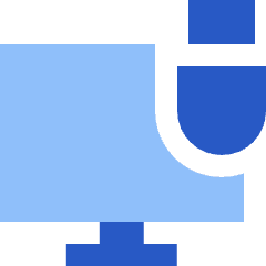 Monitor Lock Icon from Sharp Flat Set