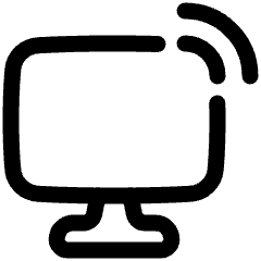 Monitor Icon from Plump Line Set