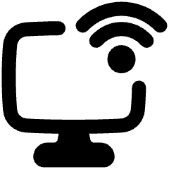 Monitor Wifi Icon from Plump Remix Set