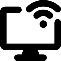 Monitor Wifi Icon from Core Solid Set