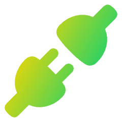 Plugs Icon from Plump Gradient Set