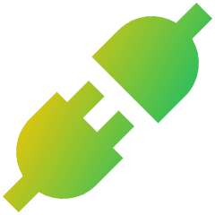 Plugs Icon from Sharp Gradient Set