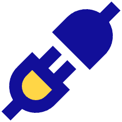 Plugs Icon from Sharp Pop Set