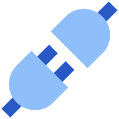 Plugs Icon from Sharp Flat Set