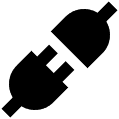 Plugs Icon from Sharp Solid Set