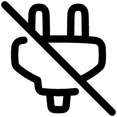 Power Off Icon from Plump Line Set
