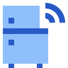 Refrigerator Icon from Sharp Flat Set