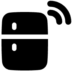 Refrigerator Icon from Plump Solid Set