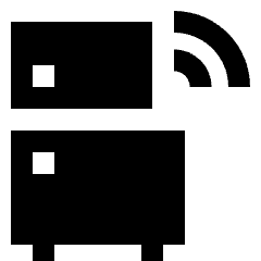 Refrigerator Icon from Sharp Solid Set