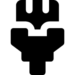 Rj45 Lan Cable Icon from Core Solid Set