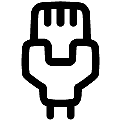 Rj45 Lan Cable Icon from Plump Line Set