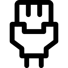 Rj45 Lan Cable Icon from Core Line Set
