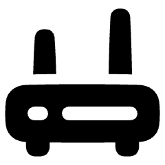 Router Wifi Network Icon from Plump Solid Set