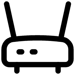 Router Wifi Network Icon from Flex Line Set