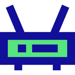 Router Wifi Network Icon from Sharp Pop Set