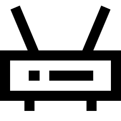 Router Wifi Network Icon from Sharp Line Set