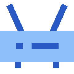 Router Wifi Network Icon from Sharp Flat Set